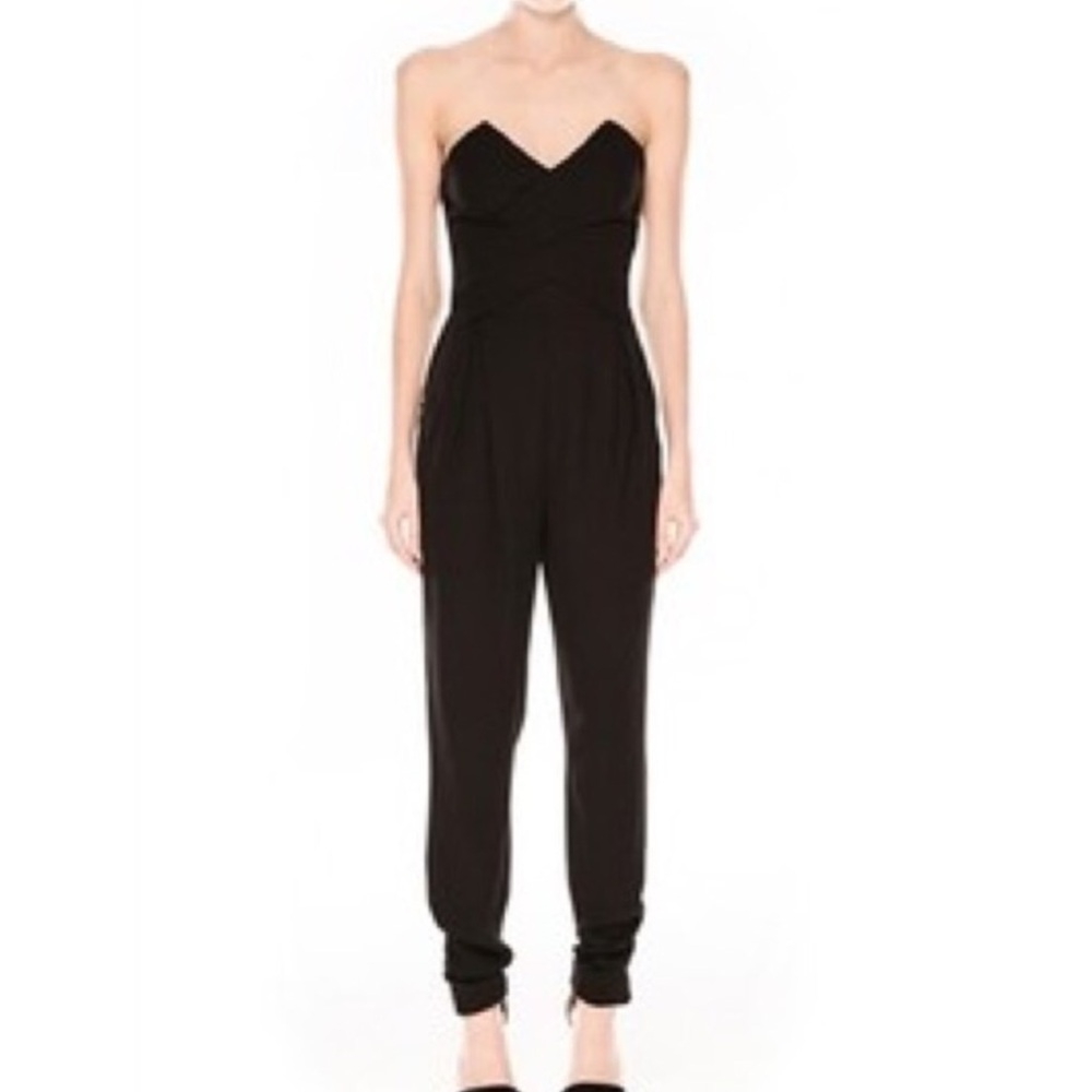 Keepsake black Strapless Jumpsuit the Holding Back pantsuit